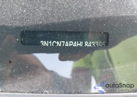 2017 Nissan Versa 1.6 Sv from USA, damaged, VIN 3N1CN7AP4HL843395